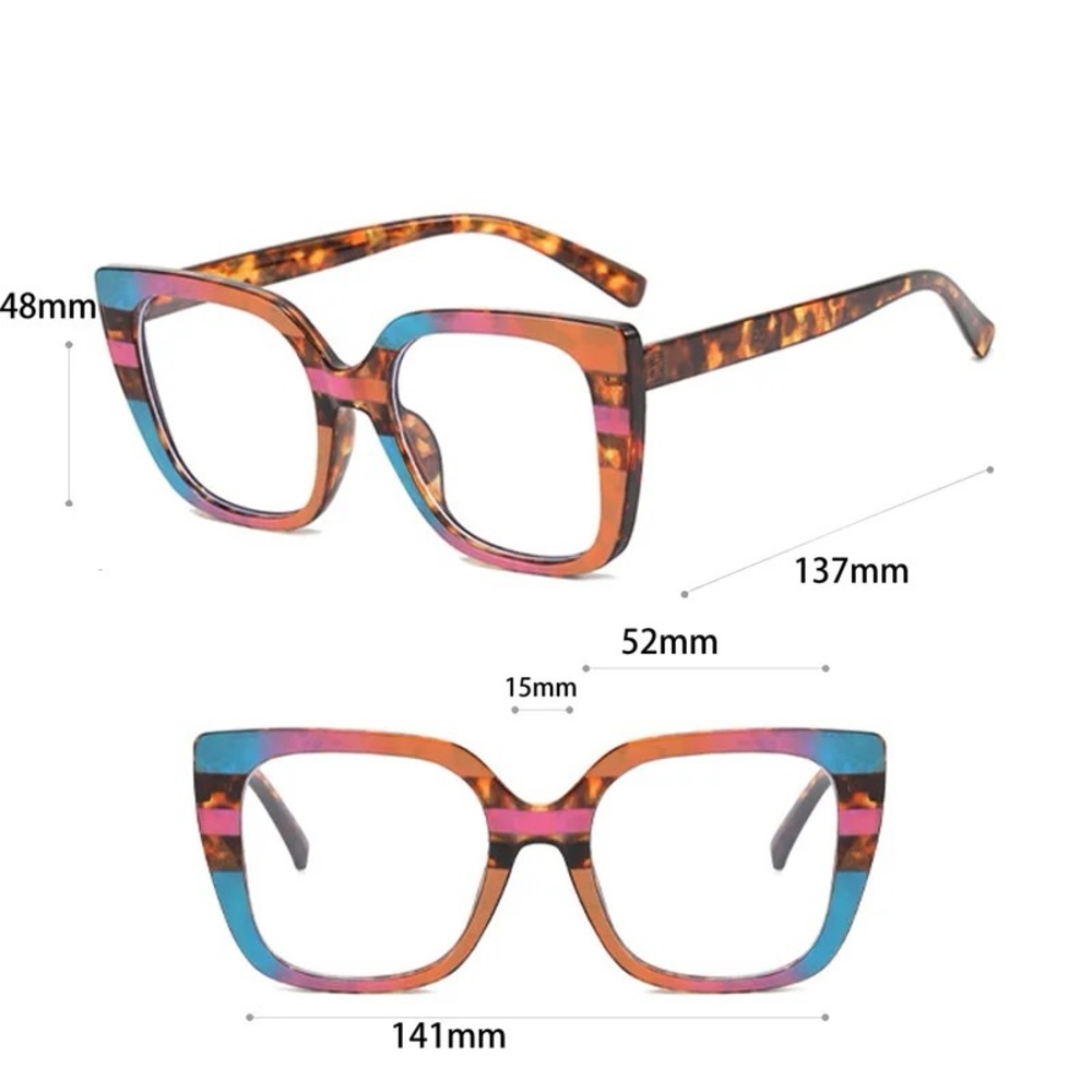 Vintage Anti Blue Light Optical Cat Eye Sexy Ladies Glasses Women Luxury Brand - Picture 2 of 8